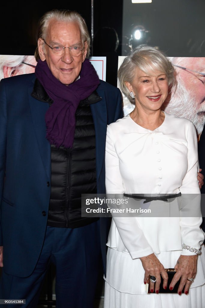 Premiere Of Sony Pictures Classics' "The Leisure Seeker" - Arrivals