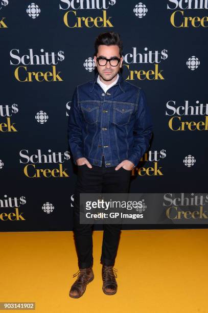 Actor Dan Levy attends the "Schitt's Creek" Season 4 premiere at TIFF Bell Lightbox on January 9, 2018 in Toronto, Canada.