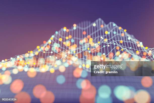 abstracte gegevens representatie - wetenschap en techniek stockfoto's en -beelden