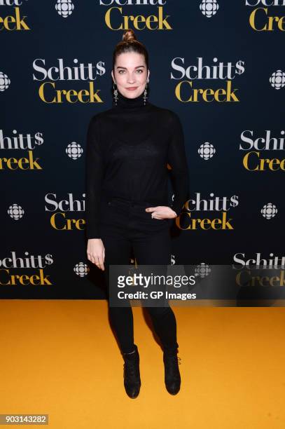 Actor Annie Murphy attends the "Schitt's Creek" Season 4 premiere at TIFF Bell Lightbox on January 9, 2018 in Toronto, Canada.