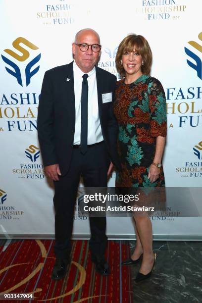 Board Member Kenneth Nolan and YMA FSF Executive Committee member Debra Malbin attends the 81st Annual YMA Fashion Scholarship Fund National Merit...