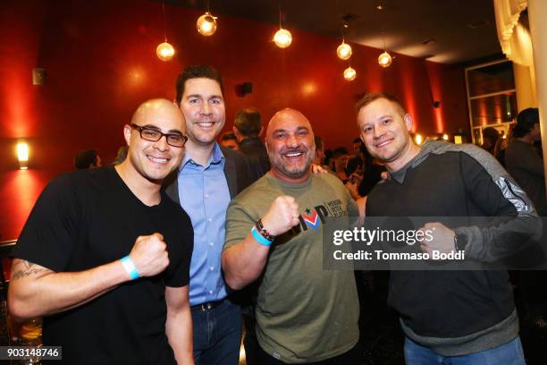 Jay Glazer and guests attend the Special Screening Of "12 Strong" For MVP's Military Veterans at ArcLight Hollywood on January 9, 2018 in Hollywood,...