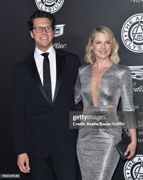 Actors Hayes MacArthur and Ali Larter arrive at The Art of Elysium's 11th Annual Celebration - Heaven at Barker Hangar on January 6, 2018 in Santa...