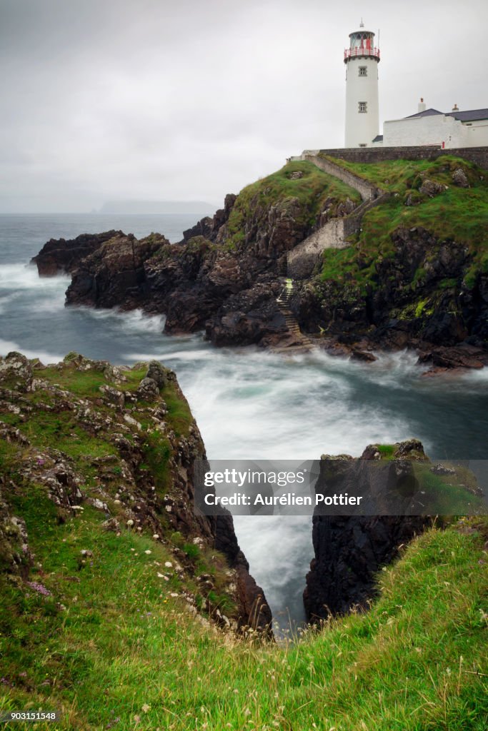Fanad Head Lighthouse, Rainy and windy weather