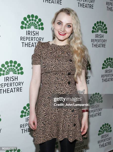 Evanna Lynch attends "Disco Pigs" opening night at Jake's Saloon on January 9, 2018 in New York City.