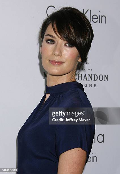 Lena Headey arrives at ELLE Magazine's 15th Annual Women in Hollywood Event at The Four Seasons Hotel on October 6, 2008 in Beverly Hills, California.
