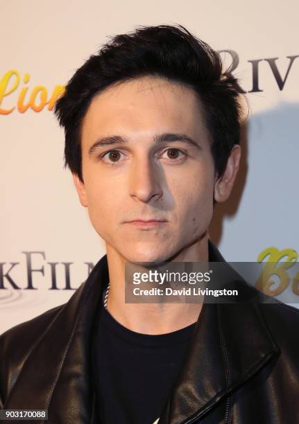 Actor Mitchel Musso attends the premiere of "Bachelor Lions" at ArcLight Hollywood on January 9, 2018 in Hollywood, California.