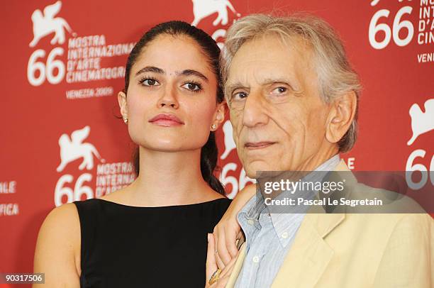 Actors Veronica Gentili and Roberto Herlitzka attend the "Le Ombre Rosse" photocall at the Palazzo del Casino during the 66th Venice Film Festival on...