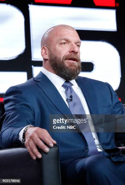 NBCUniversal Press Tour, January 2018 -- USA Network's "WWE Monday Night Raw: 25th Anniversary" Session -- Pictured: Paul ?Triple H? Levesque, WWE...