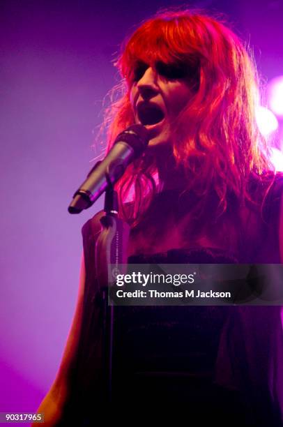 Florence Welch of Florence and the Machine performs at Day 3 of the Leeds Festival at Bramham Park on August 30, 2009 in Leeds, England.