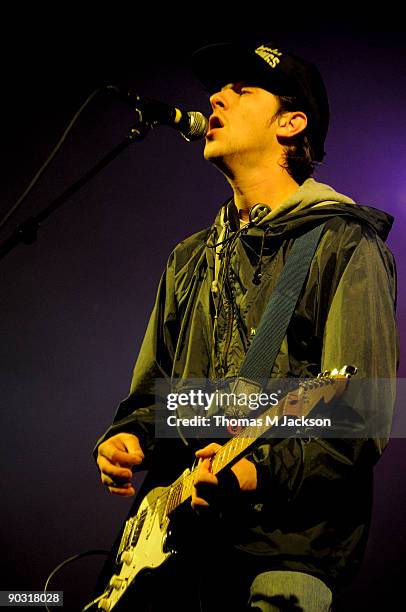 Jamie T performs at Day 3 of the Leeds Festival at Bramham Park on August 30, 2009 in Leeds, England.
