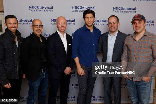 NBCUniversal Press Tour, January 2018 -- "Krypton" Cast -- Pictured: Cameron Welch, Executive Producer; David S. Goyer, Executive Producer; Chris...