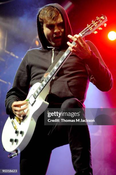 Stephen Carter of Gallows performs at Day 2 of the Leeds Festival at Bramham Park on August 29, 2009 in Leeds, England.