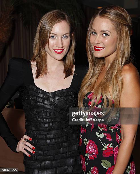 Co-author Katherine Power and TV personality Lauren Conrad attend the Maybelline New York Color Sensational Presents Who What Wear: Celebrity And...