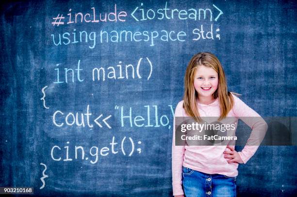 Kid Write Code 239 Girl Writing Code Stock Photos, High-Res Pictures, and Images ...