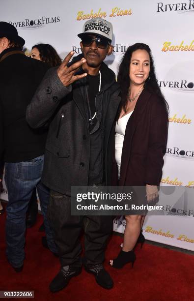 Rapper Kurupt attends the premiere of RiverRock Films' "Bachelor Lions" at The ArcLight Hollywood on January 9, 2018 in Hollywood, California.