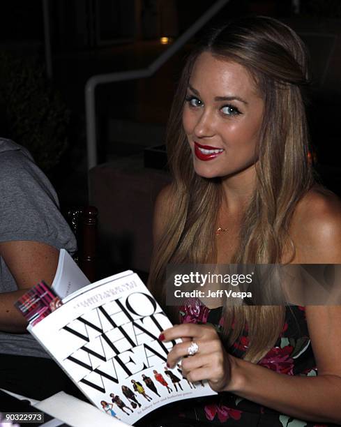 Personality Lauren Conrad attends the Maybelline New York Color Sensational Presents Who What Wear: Celebrity And Runway Style For Real Life Book...