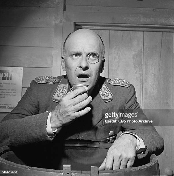 Werner Klemperer as Col. Wilhelm Klink in ?Go Light On the Heavy Water?, an episode from the CBS television comedy series "Hogan's Heroes", August...