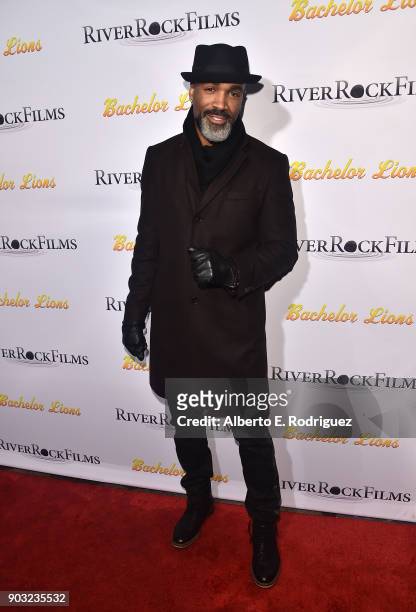 Actor Donnell Turner attends the premiere of RiverRock Films' "Bachelor Lions" at The ArcLight Hollywood on January 9, 2018 in Hollywood, California.