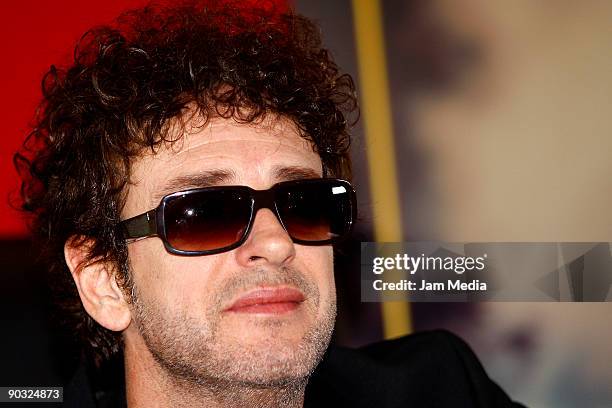 Singer Gustavo Cerati during a press conference to present his new album 'Fuerza Natural' on September 03, 2009 in Mexico City, Mexico.