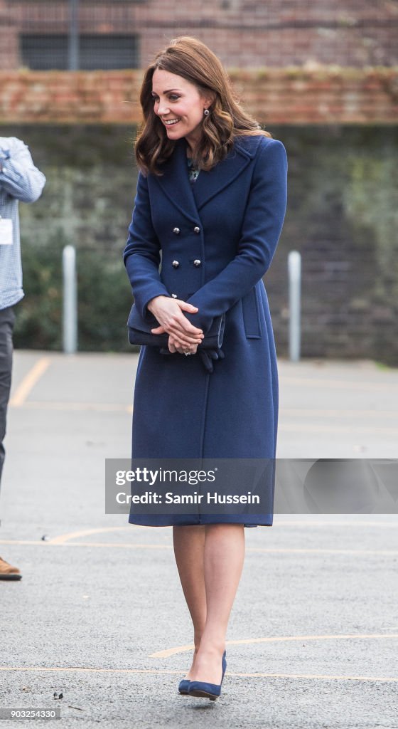 The Duchess Of Cambridge Visits Reach Academy Feltham With Place2Be
