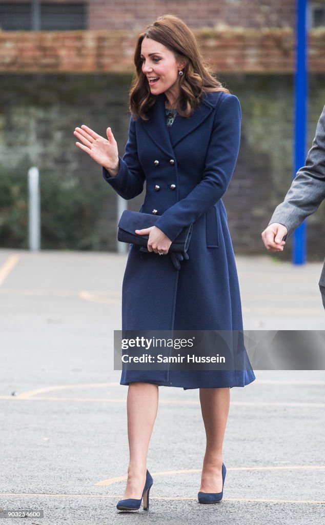 The Duchess Of Cambridge Visits Reach Academy Feltham With Place2Be