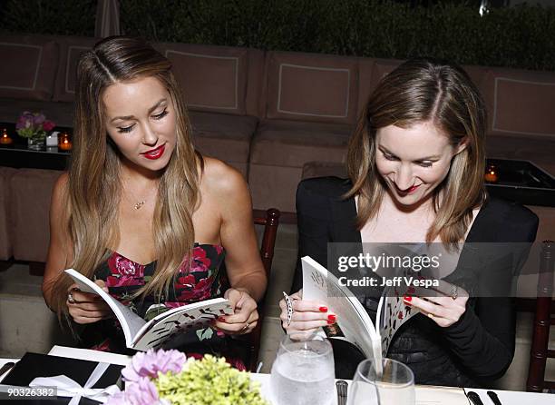 Personality Lauren Conrad and co-author Katherine Power attend the Maybelline New York Color Sensational Presents Who What Wear: Celebrity And Runway...