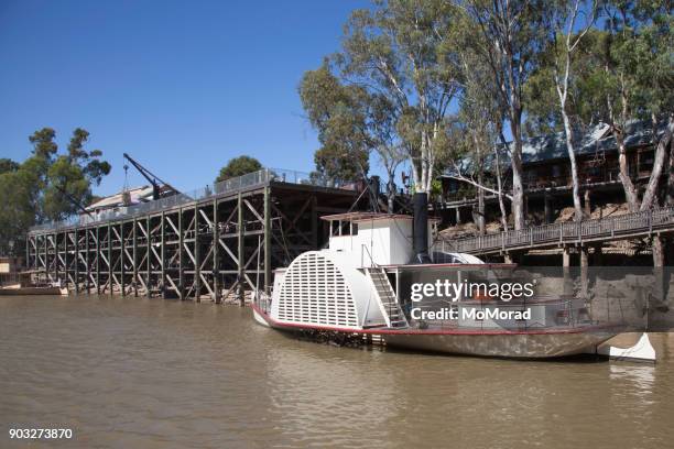 australia, port of echuca - murray river stock pictures, royalty-free photos & images