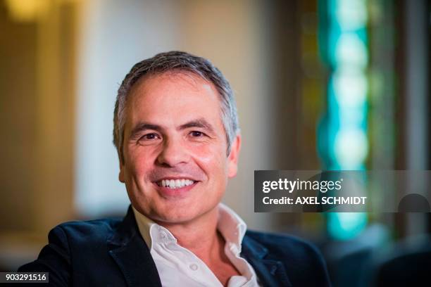 Berndt Schmidt, director of the Friedrichstadtpalast poses for a photographer ahead the premiere of the play "Play with the Time" in Berlin, on...