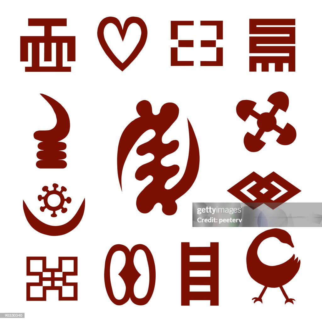 Adinkra symbols of west africa 1