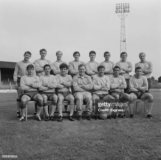 British soccer team Mansfield Town FC, UK, 27th August 1968.