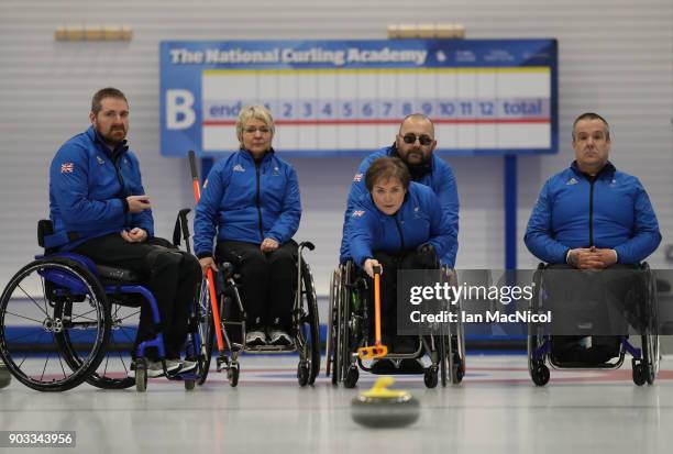 Hugh Nibloe, , Angie Malone; Aileen Nelson; Gregor Ewan and Robert McPherson and Angie Malone are seen at announcement of the ParalympicsGB...
