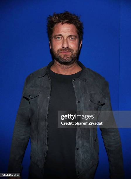 Gerard Butler attends "Den Of Thieves" Private Screening at the Whitby Hotel on January 9, 2018 in New York City.