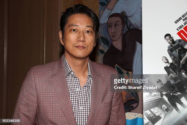 Sung Kang attends "Den Of Thieves" Private Screening at the Whitby Hotel on January 9, 2018 in New York City.