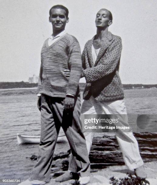 Salvador Dalí and Federico García Lorca in Cadaqués. Found in the Collection of Fundació Gala - Salvador Dali, Figueres.