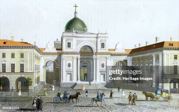 The Catholic Church of St. Catherine in Saint Petersburg. Found in the Collection of A. Pushkin Memorial Museum, St. Petersburg.