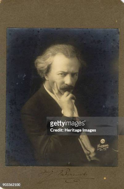 Portrait of the pianist, composer and politician Ignacy Jan Paderewski. Private Collection.