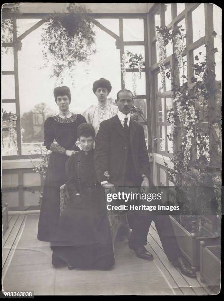 Dowager Empress Maria Fyodorovna, Grand Duke Michael Alexandrovich, Queen Alexandra of Great Britain and Princess Victoria. Private Collection.