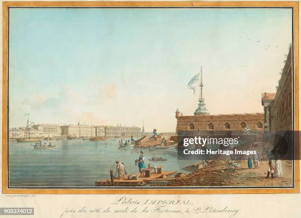 The Winter Palace as Seen from the Peter and Paul Fortress. Private Collection.