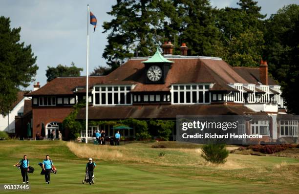 Members of the GB&I Walker Cup Team during a Practice round at Sunningdale Golf Club on September 4, 2009 in Sunningdale, England.