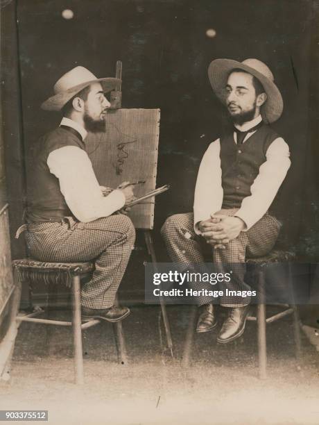 Lautrec paints Lautrec. Found in the Collection of Musée Toulouse-Lautrec, Albi.
