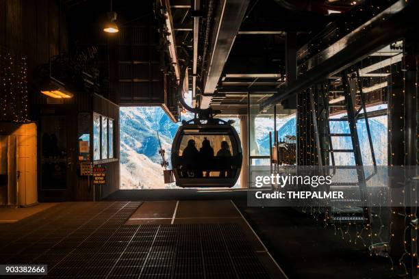 碲化滑雪勝地纜車 - telluride 個照片及圖片檔