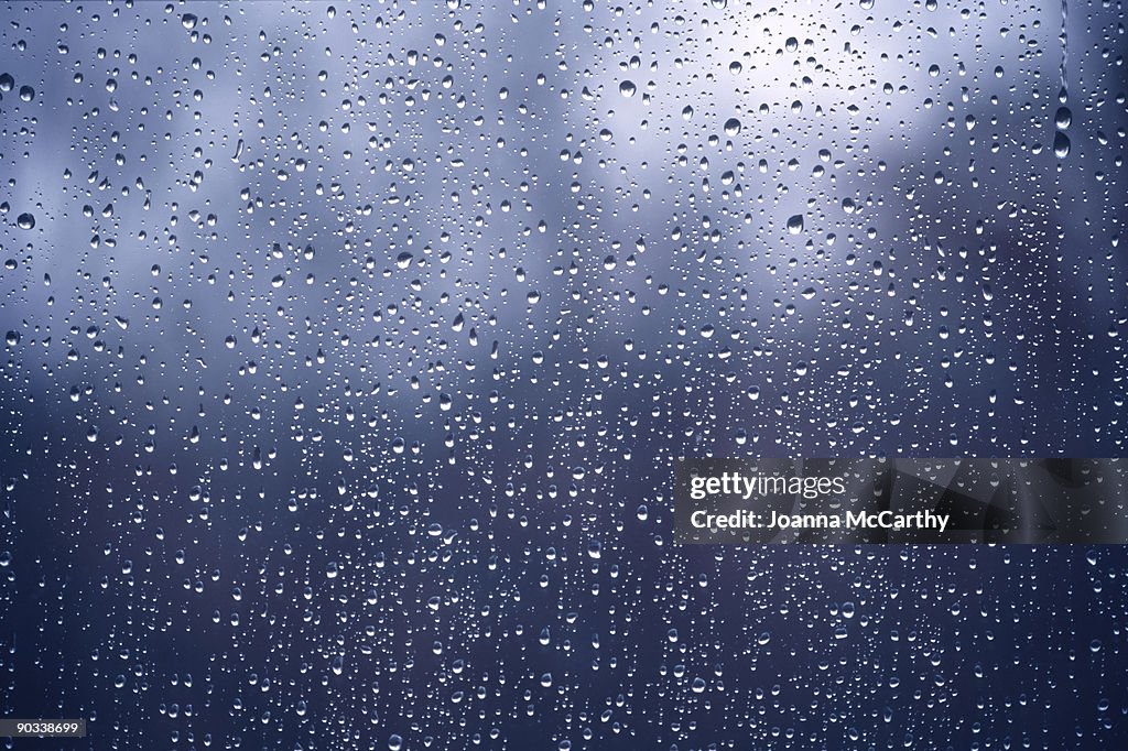 Raindrops on Widow Glass