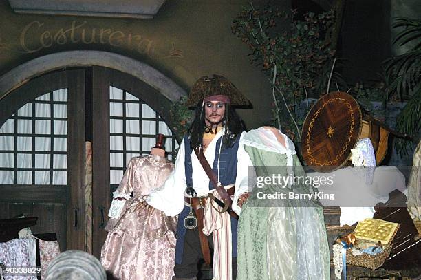 Captain Jack Sparrow in the "Pirates of the Caribbean" Ride at Disneyland
