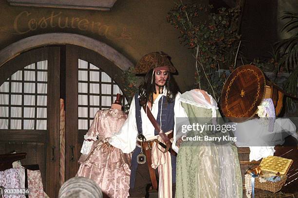 Captain Jack Sparrow in the "Pirates of the Caribbean" Ride at Disneyland