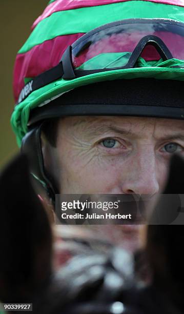 Kieren Fallon prepares to ride Rare Malt in The Withyham Median Auction Maiden Stakes on September 4, 2009 in Lingfield, England. The former Champion...
