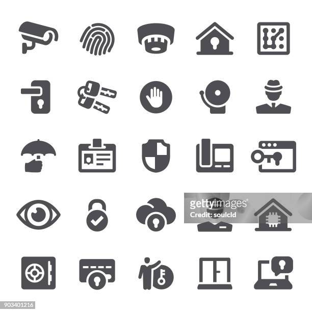 security icons - webcam stock illustrations