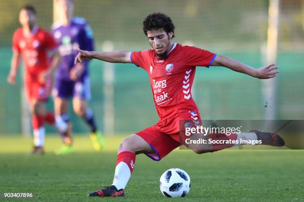 Yassin Ayoub of FC Utrecht during the Club Friendly match between FC Utrecht v Anderlecht at the La Manga on January 10, 2018 in La Manga Spain