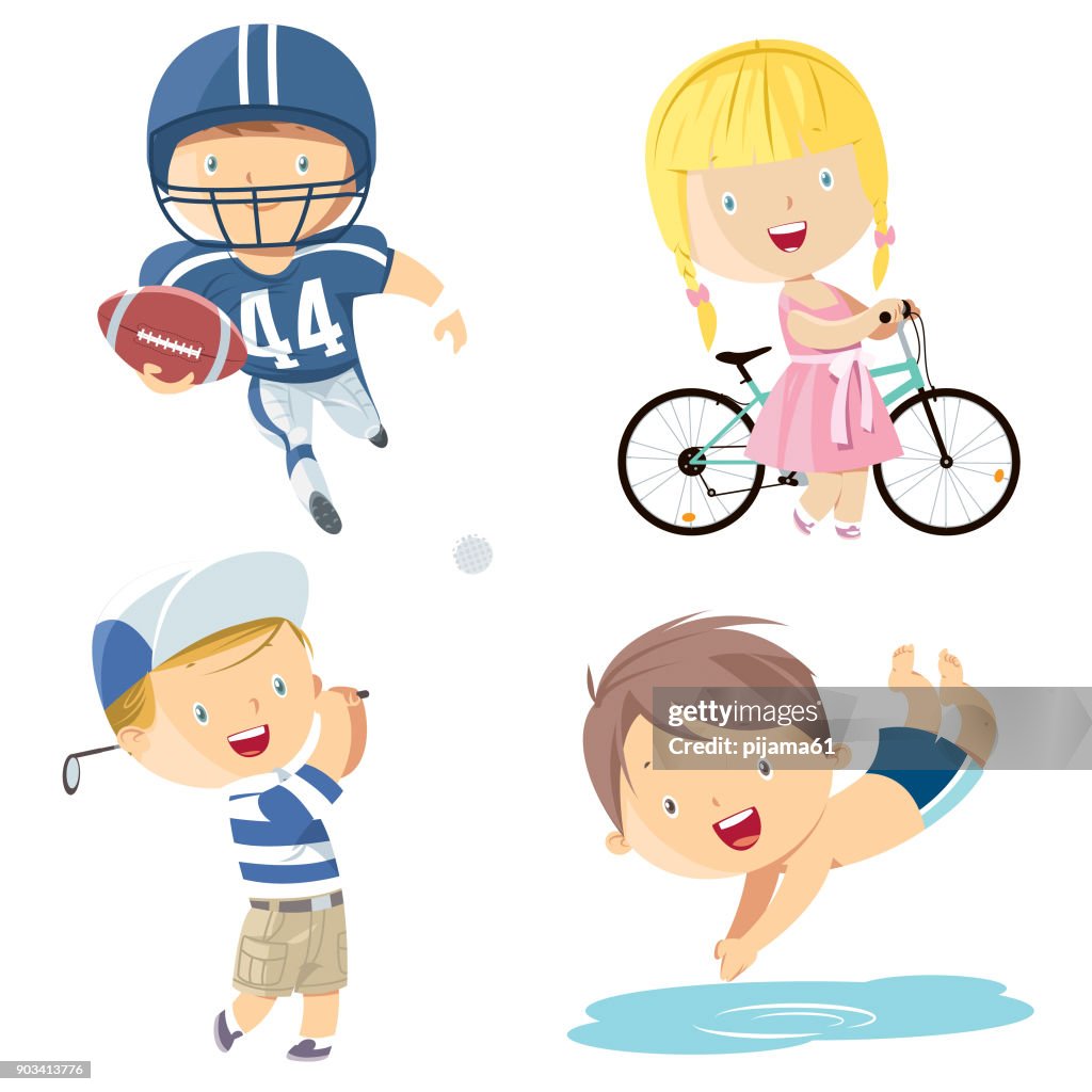 Sport children set