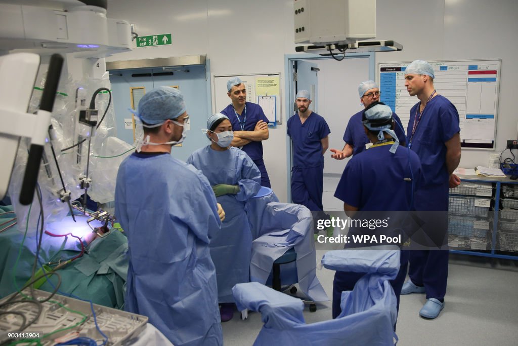 The Duke of Cambridge Visits The Royal Marsden NHS Foundation Trust